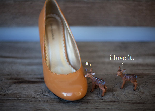 EM Pumpkin Patent Heels