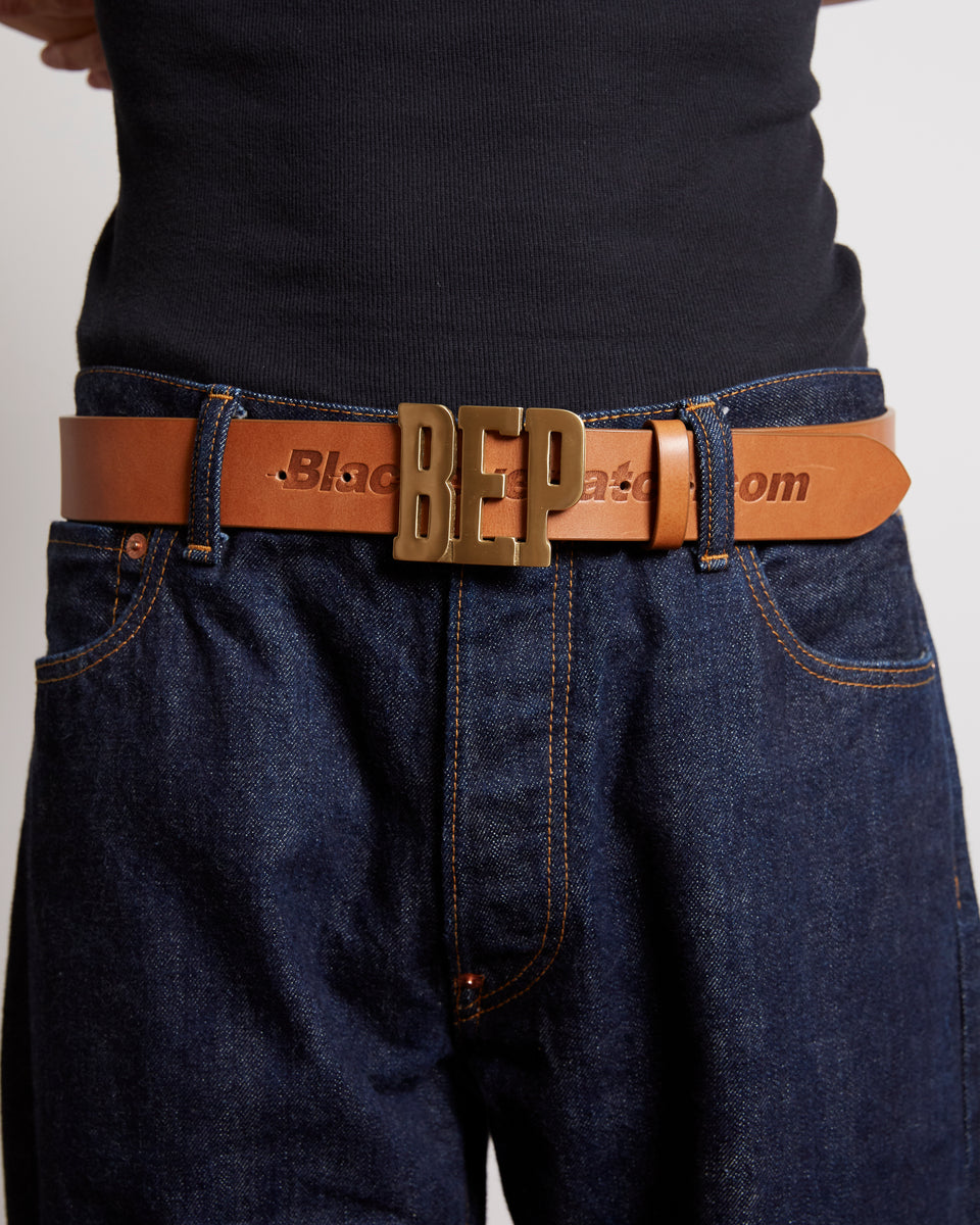 BLACK EYE PATCH LETTERS BELT MINI BLACK - ベルト