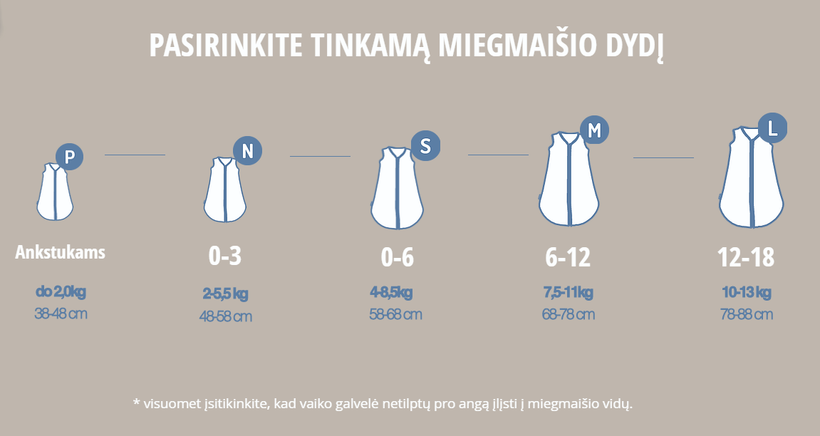 Natulino kūdikio miegmaišis