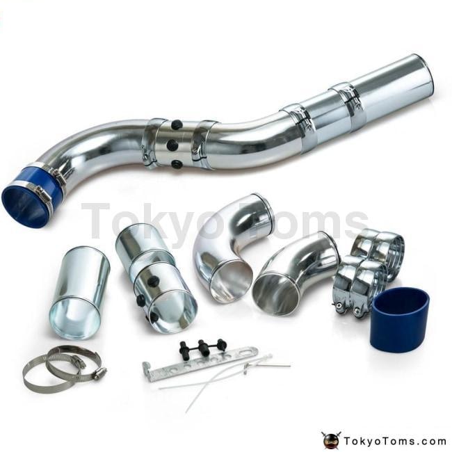 KIMISS 3inch Universal Car Cold Air Injection Intake Filter System Aluminium Hose Pipe Tube Kit 