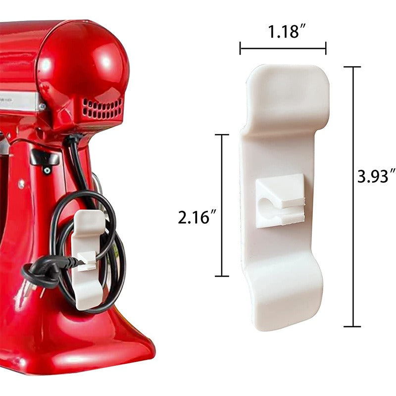 Pack of 2 (Black & White) - Genius Kitchen Appliances Cord Winder