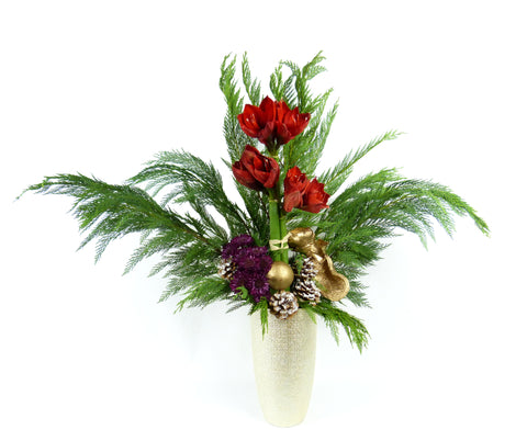 Alaric Flower Design Amaryllis Arrangement