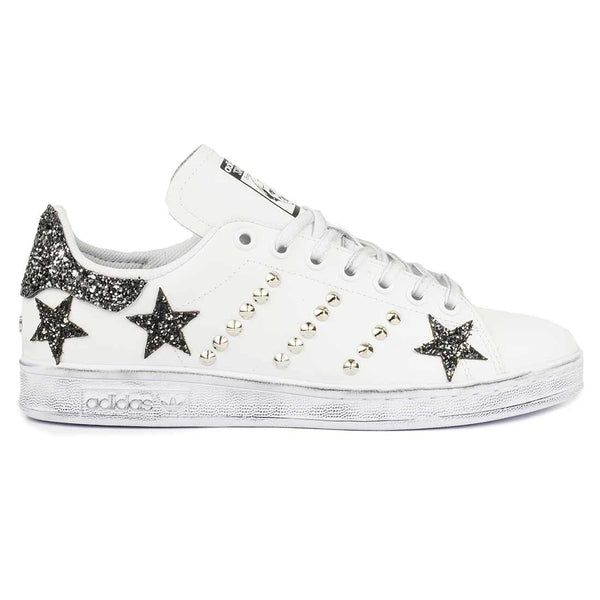 Adidas Stan Smith personalizzate con borchie e glitter | Racoon-LAB Tagged \