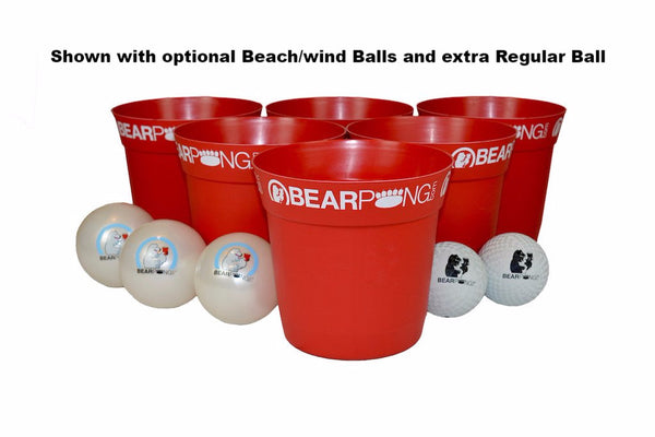 Bearpong Set of 2 Rubber 6 Beach/ 4 Wind Balls 