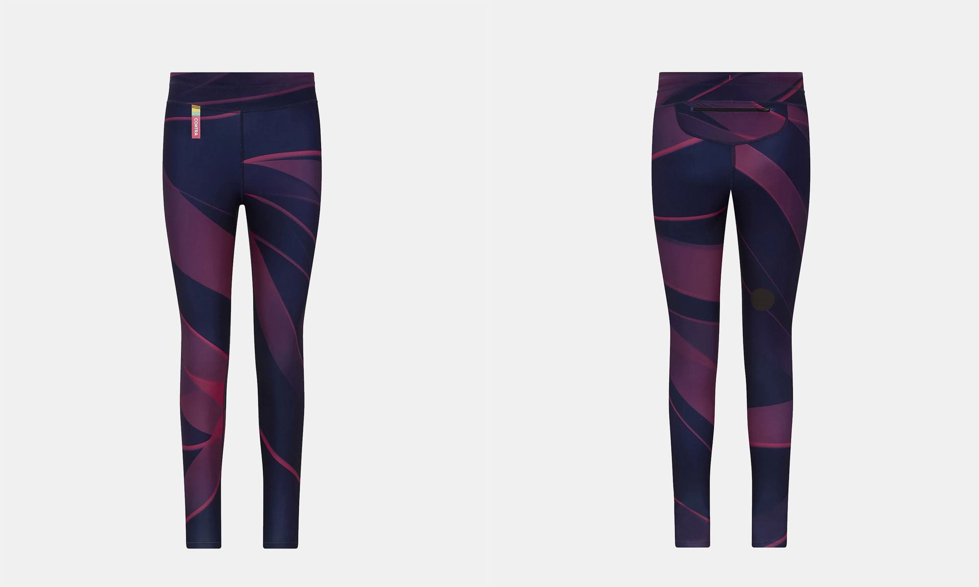 Patterned running tights for women