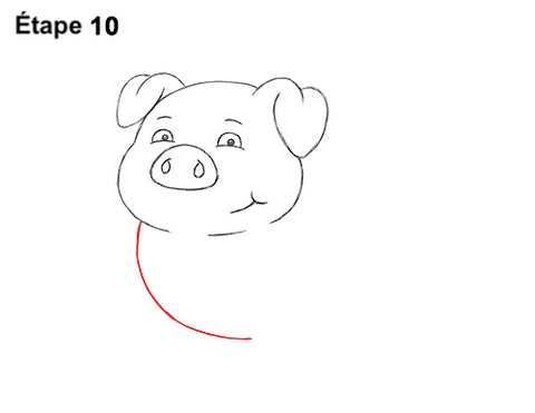 comment dessiner un cochon etape 10