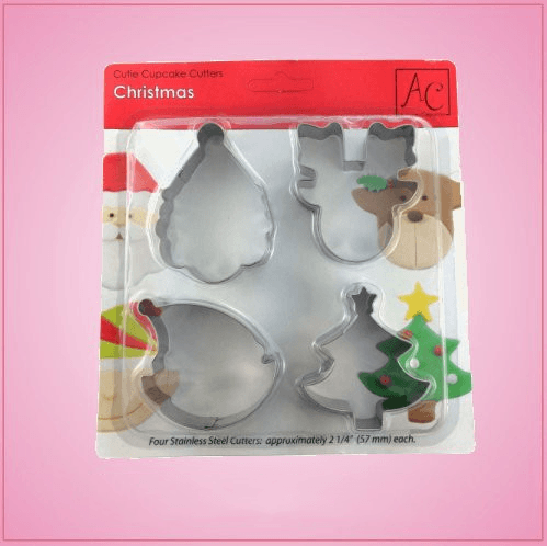 Christmas 4 Piece Cookie Cutter Set - Cheap Cookie Cutters