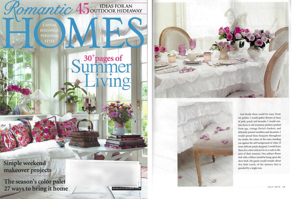 Romantic Homes - Summer Living - July 2013