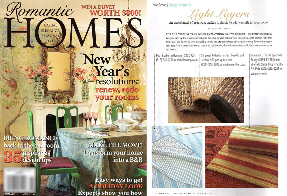Romantic Homes, Jan 2011 Issue