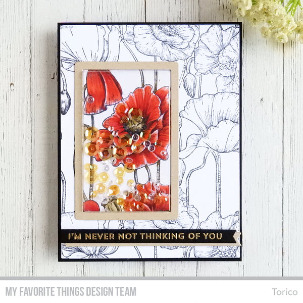 Handmade card from Torico featuring products from My Favorite Things #mfstamps