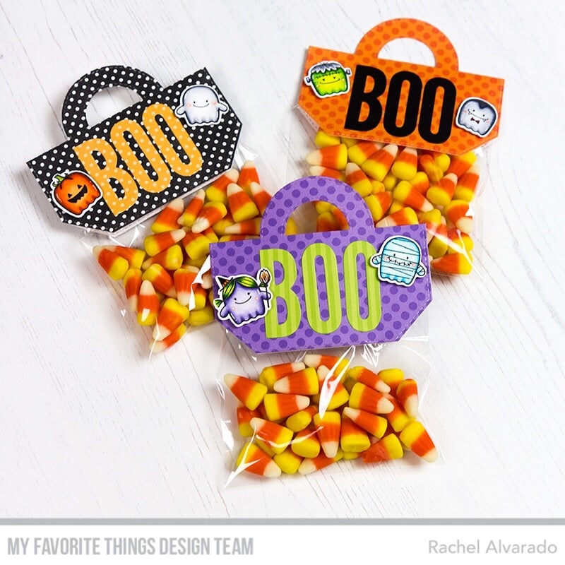 Handmade Halloween treats from Rachel Alvarado featuring products from My Favorite Things #mftstamps