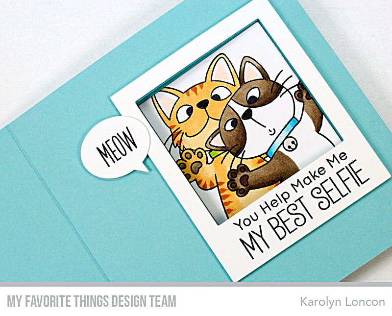 Handmade card from Karolyn Loncon featuring products from My favorite Things #mftstamps