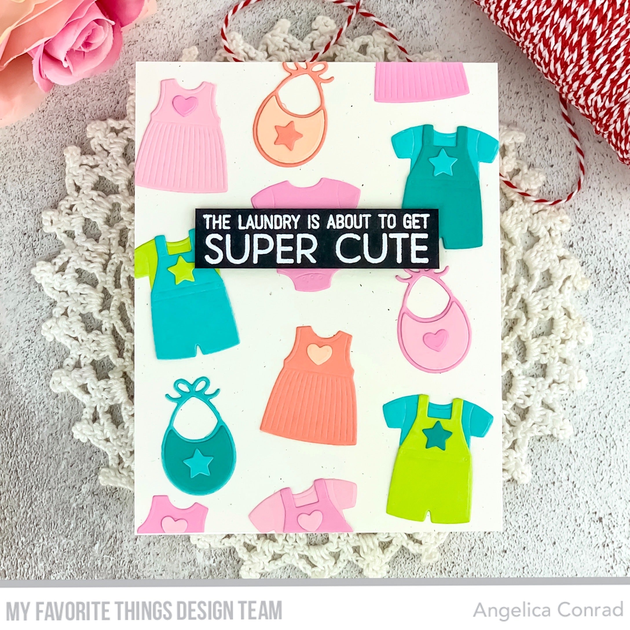 Handmade card from Angelica Conrad featuring products from My Favorite Things #mftstamps