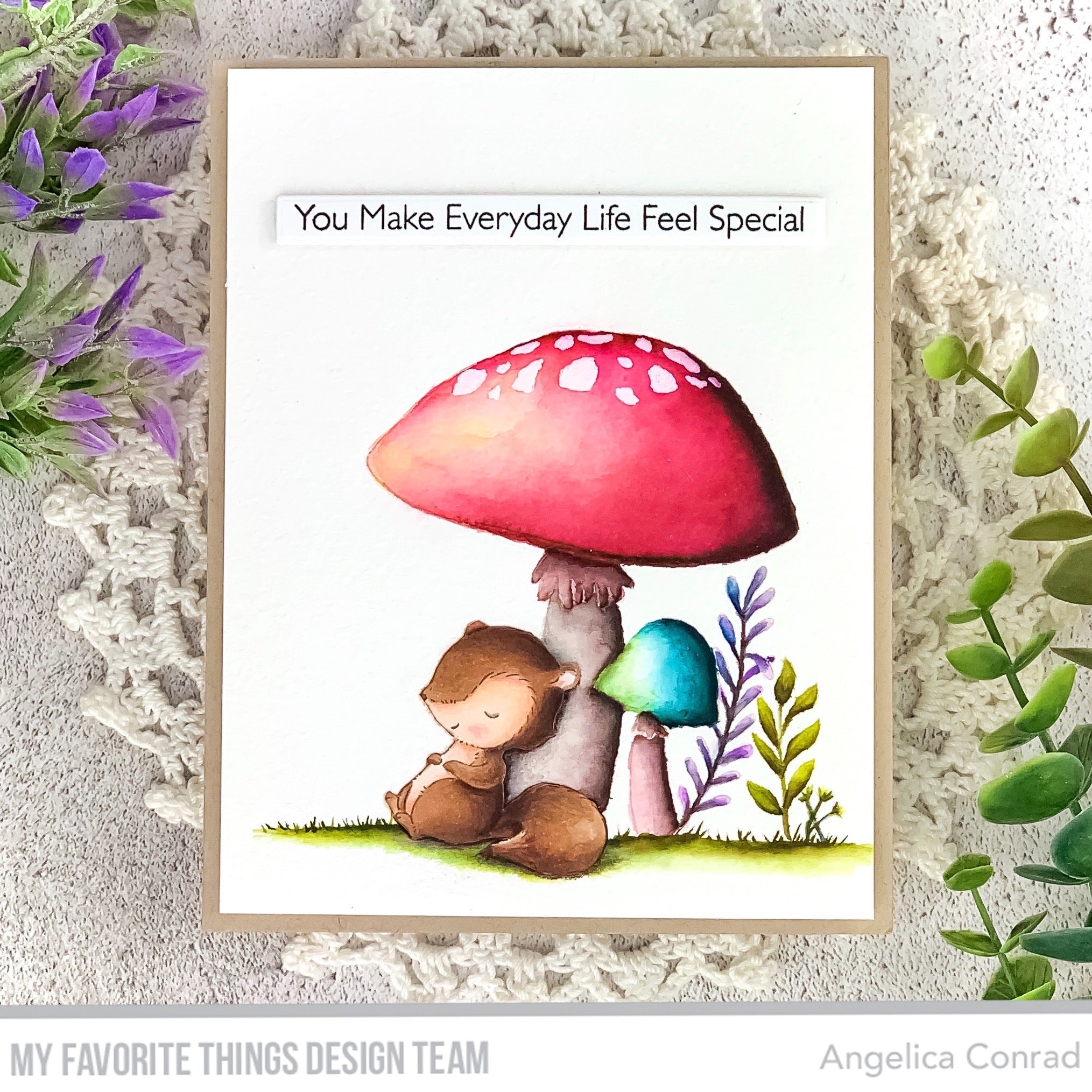 Handmade card from Angelica Conrad featuring products from My Favorite Things #mftstamps