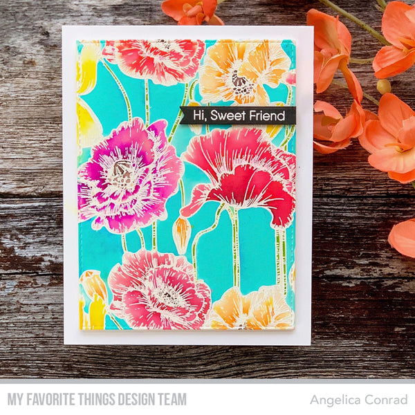 Handmade card from Angelica Conrad featuring products from My Favorite Things #mfstamps