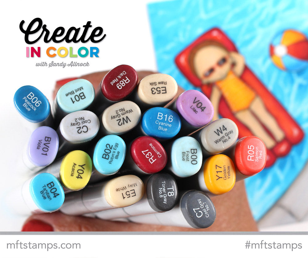 Copic coloring from Sandy Allnock featuring products from My Favorite Things #mftstamps