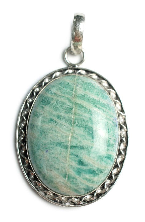 amazonite stone pendant for a goddess