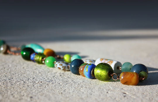 colorful bead necklace