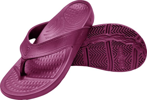 Cascade Flip Flop-Rustic Wine - Comfort 