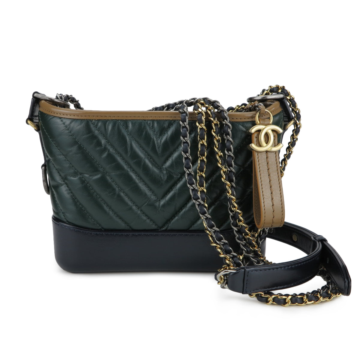 chanel gabrielle green bag