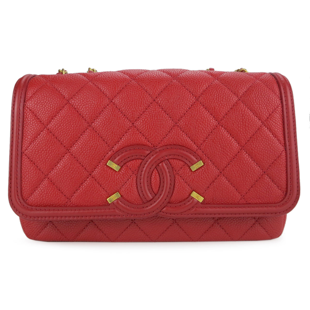 chanel filigree small flap bag