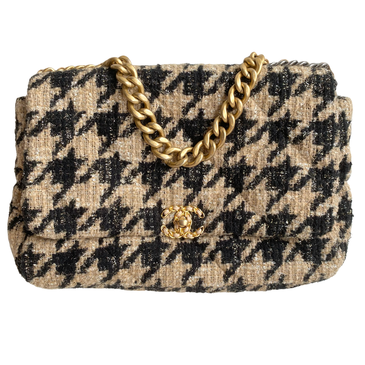 chanel houndstooth bag 2019