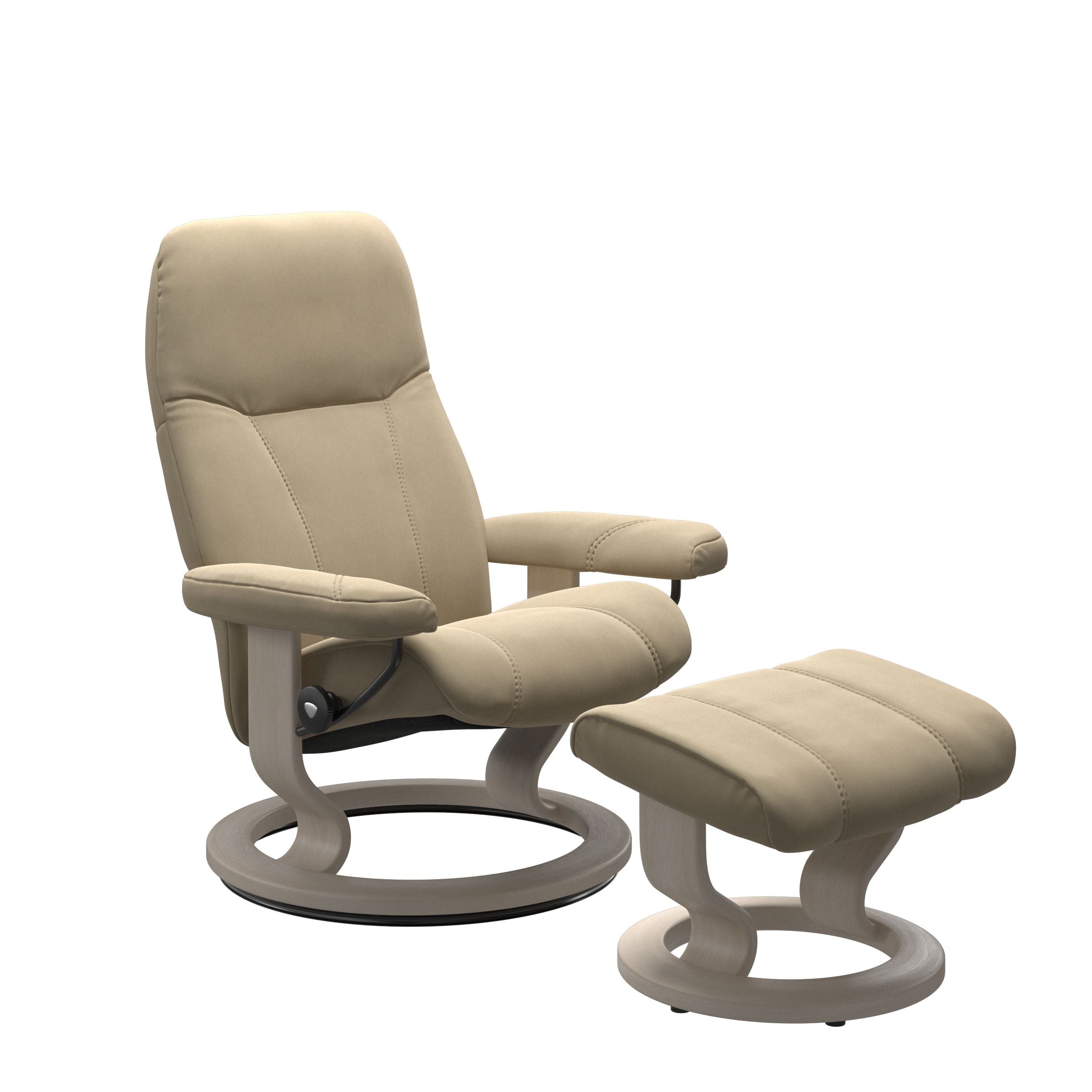 ekornes stressless chair and footstool