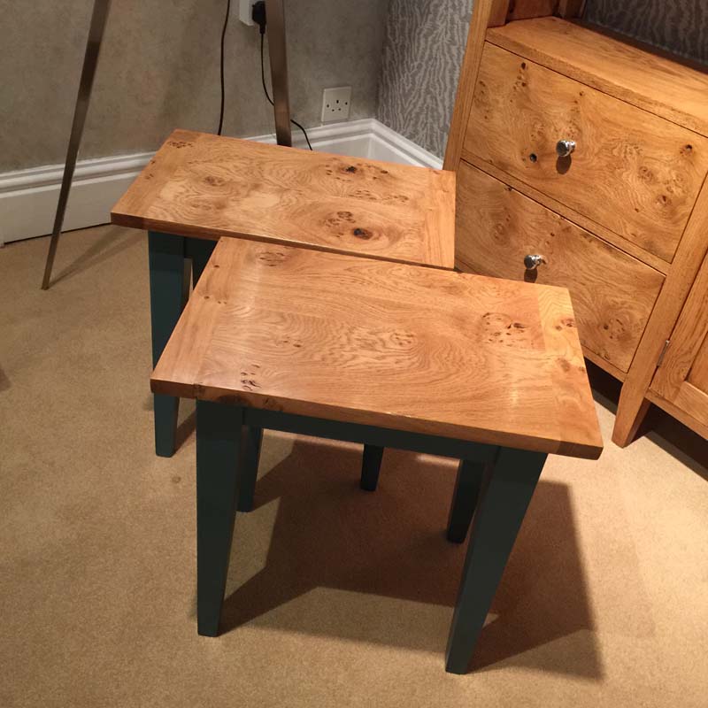 Bespoke Cabinet Makers Ct016 Pair Of Small Tables Ponsford
