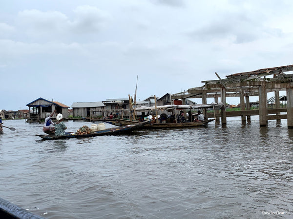 Ganvié site village lacustre visiter Bénin maison pilotis AyéléeFleurie