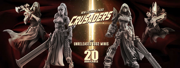 Crusaders miniatures exclusive packs