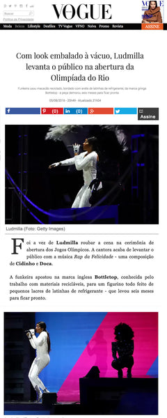 Bottletop on Vogue Brasil - Rio Olympics Opening Ceremony