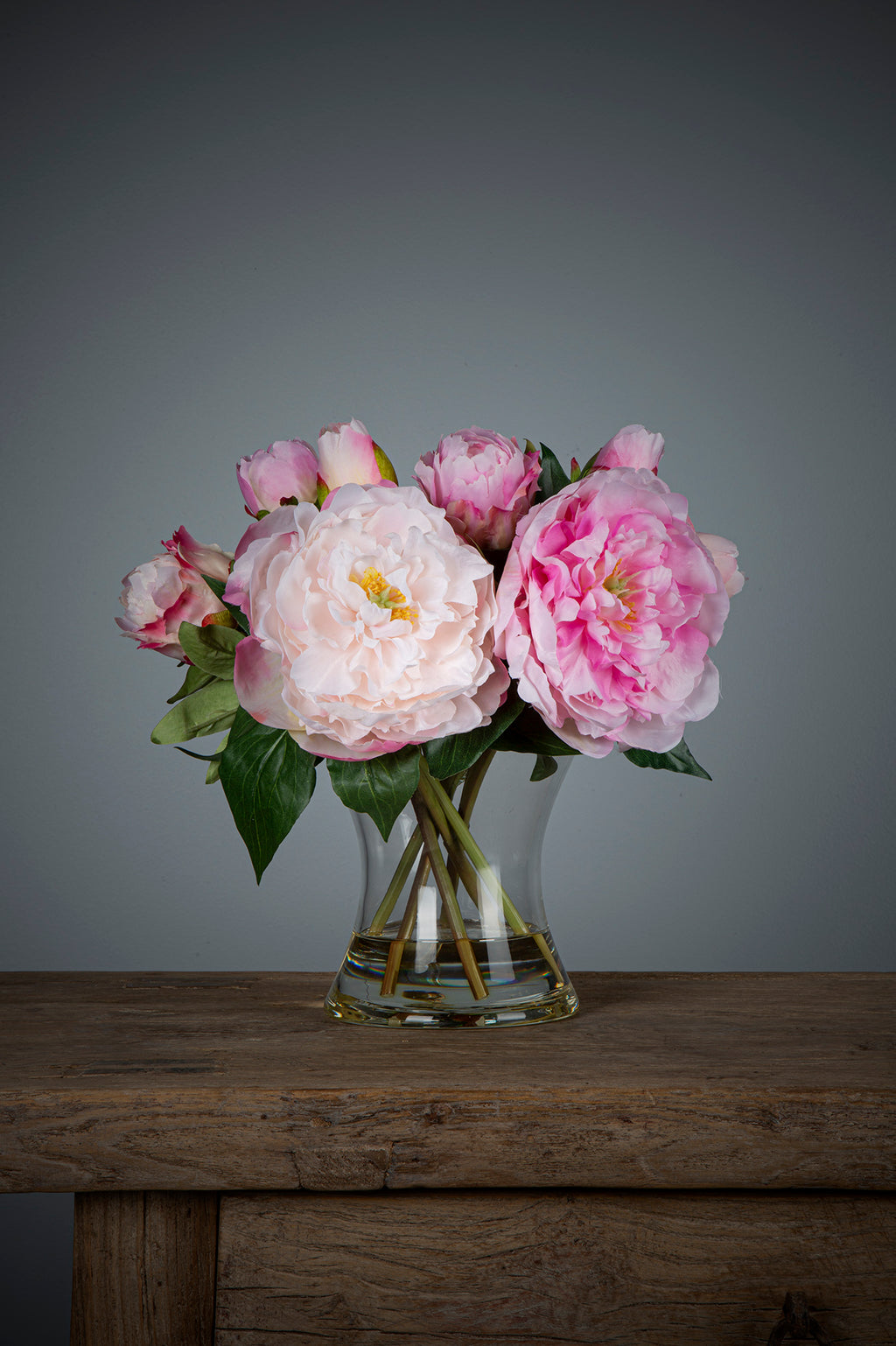 Peony Dark Pink 30cm Tall Artificial Flowers in Water