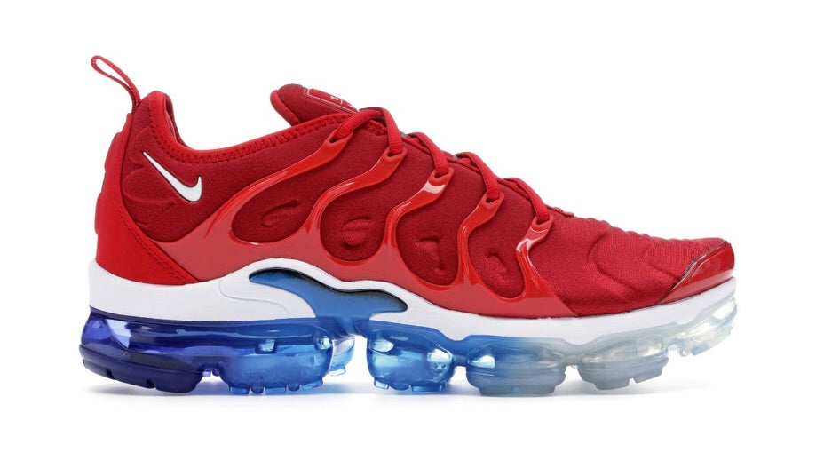 vapormax plus red blue