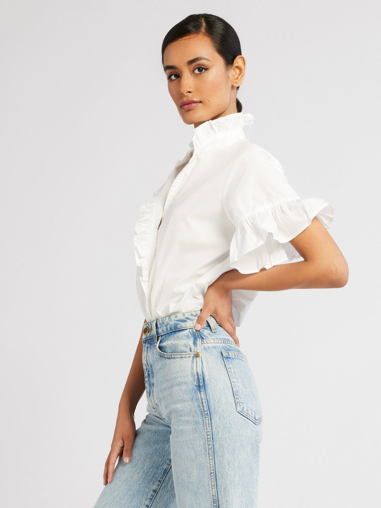 mymeheartbeto  classic ruffle blouse