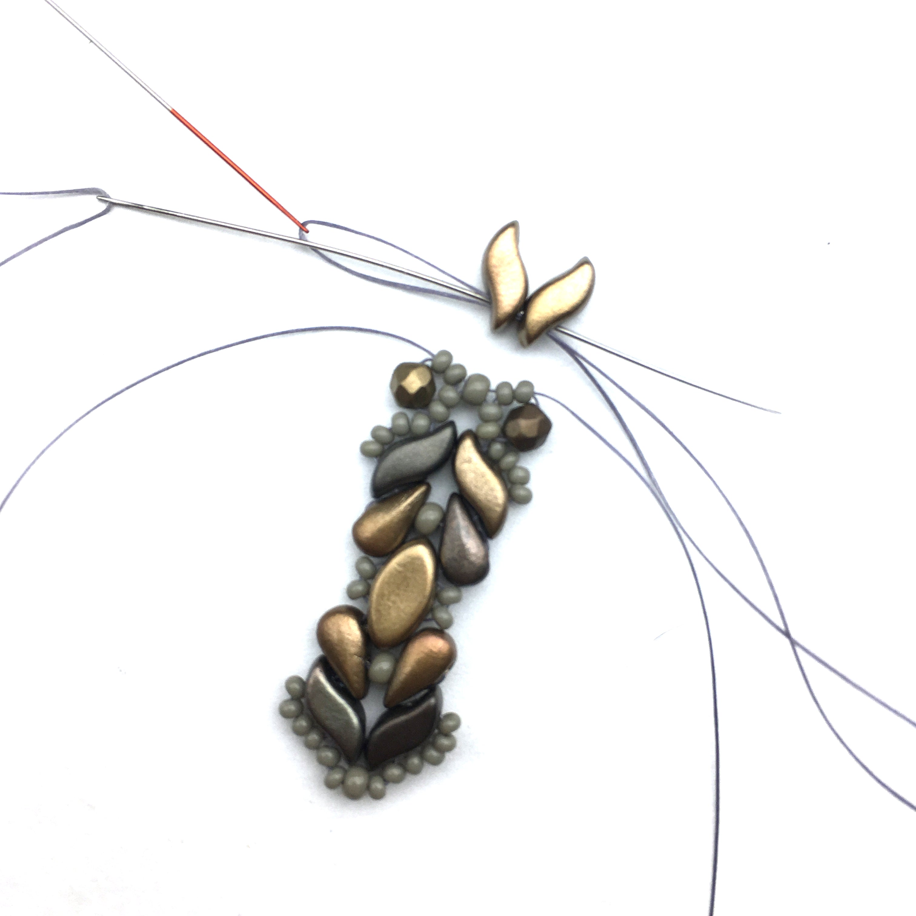 FREE Tutorial with StormDuo, IrisDuo and DropDuo Beads - Bracelet by Galina Shamanova