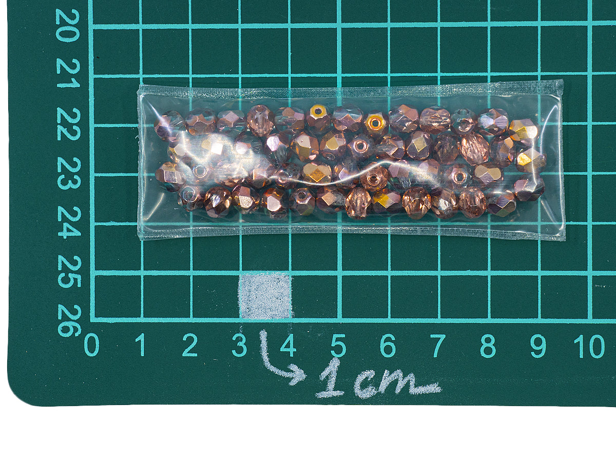 Fire polished beads 6mm
