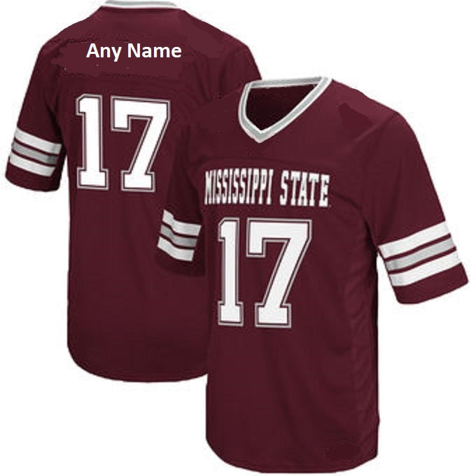 Mississippi State Bulldogs Customizable Football Jersey Best Sports