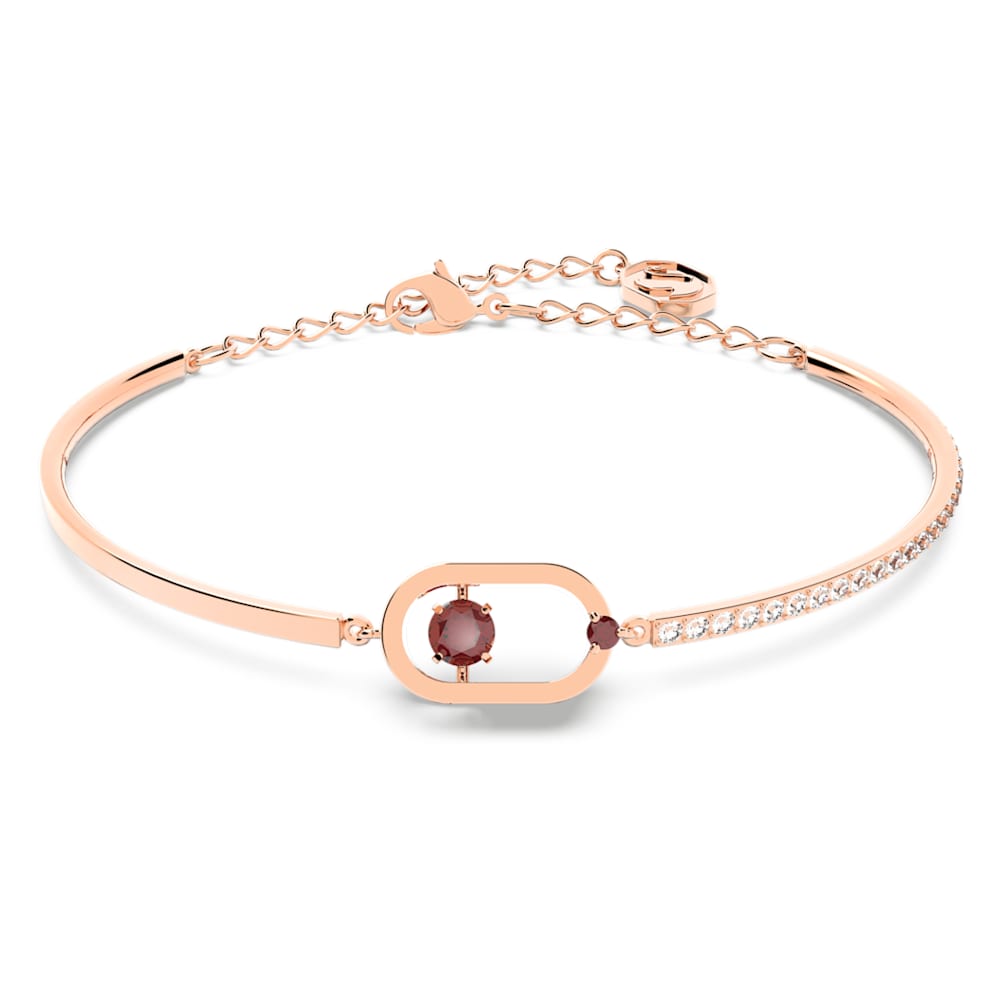 Swarovski Sparkling Bracelet, Red, Rose Plated – Crystal Shop Inc