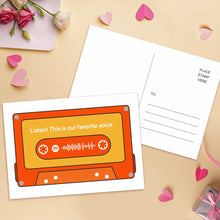 Custom Tape Music Code Greeting Card Personalized Gift Card