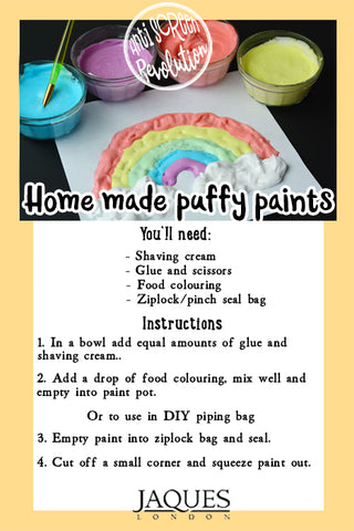Home Made Puffy Paint Instructions