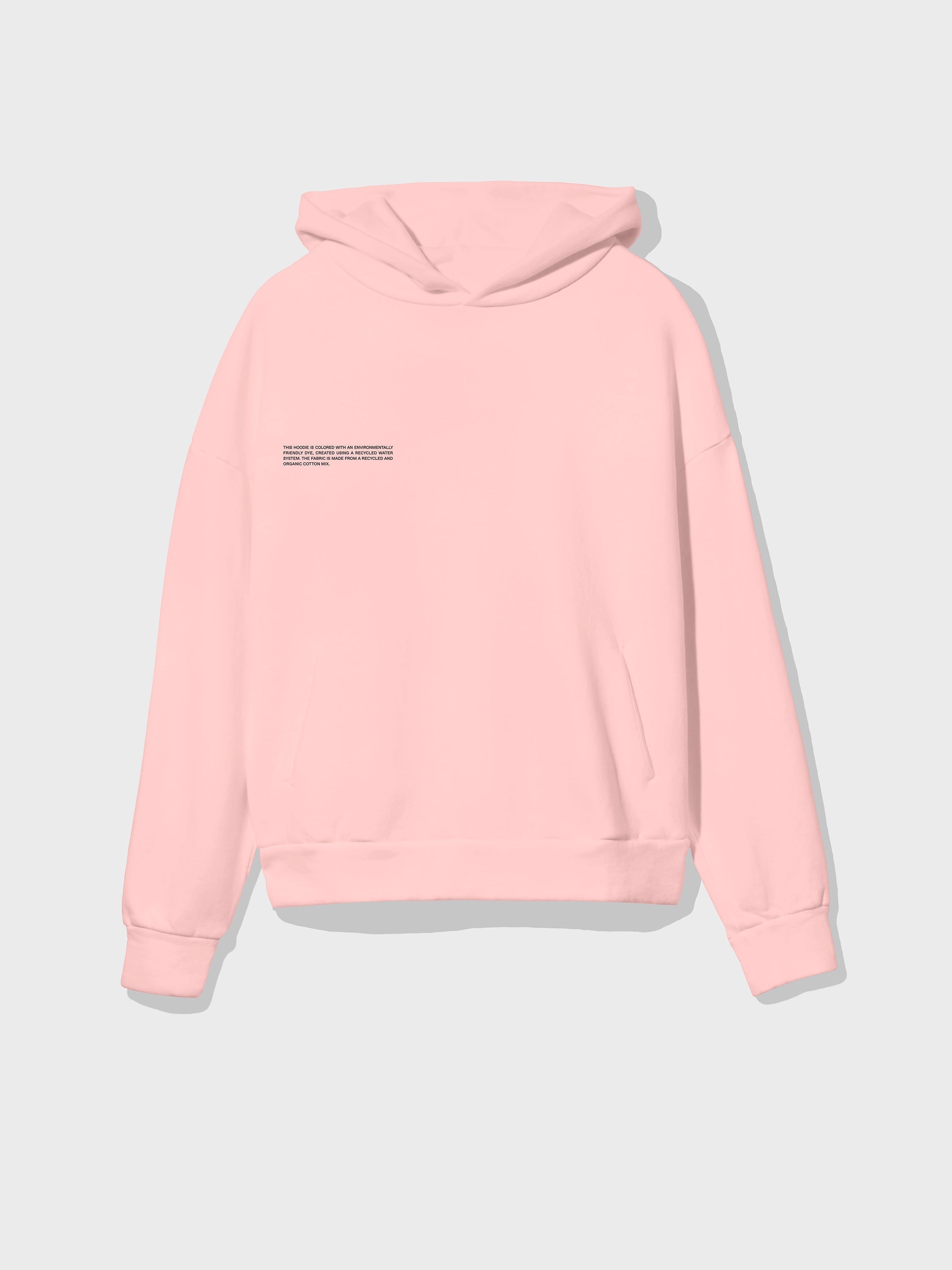 rose colored hoodie