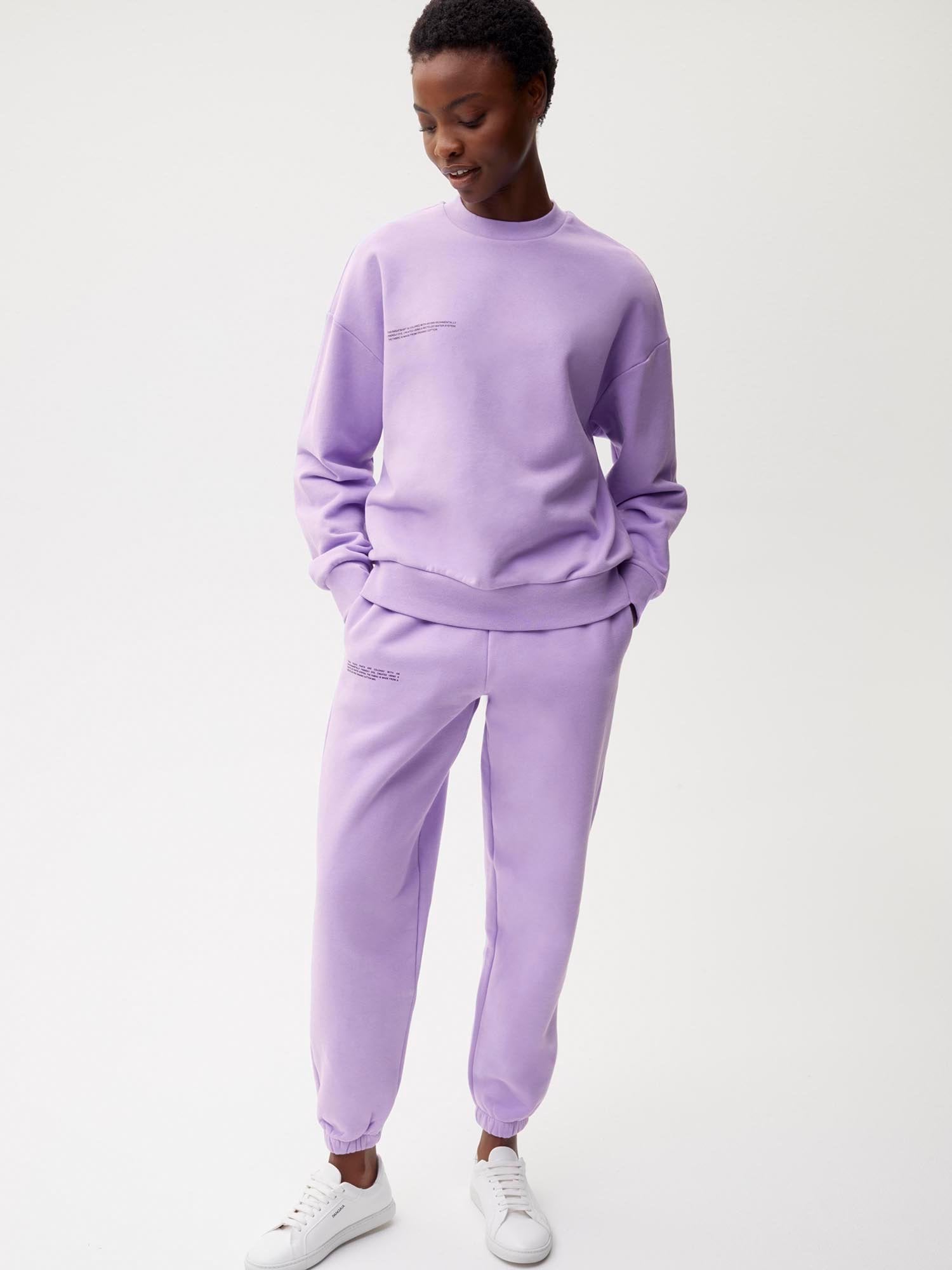 light purple track pants