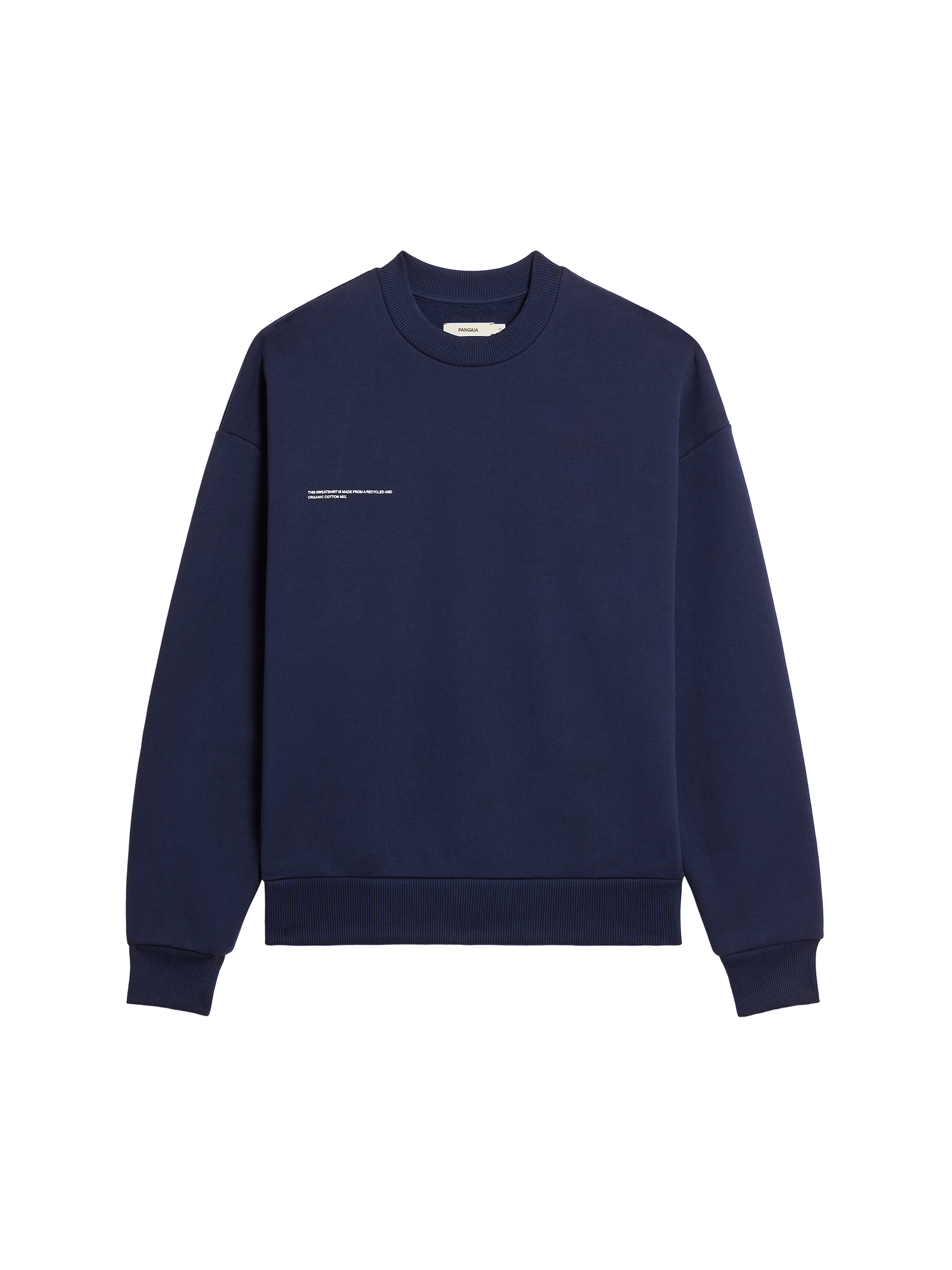 Signature Sweatshirt Neutral Tones Navy Blue Pangaia