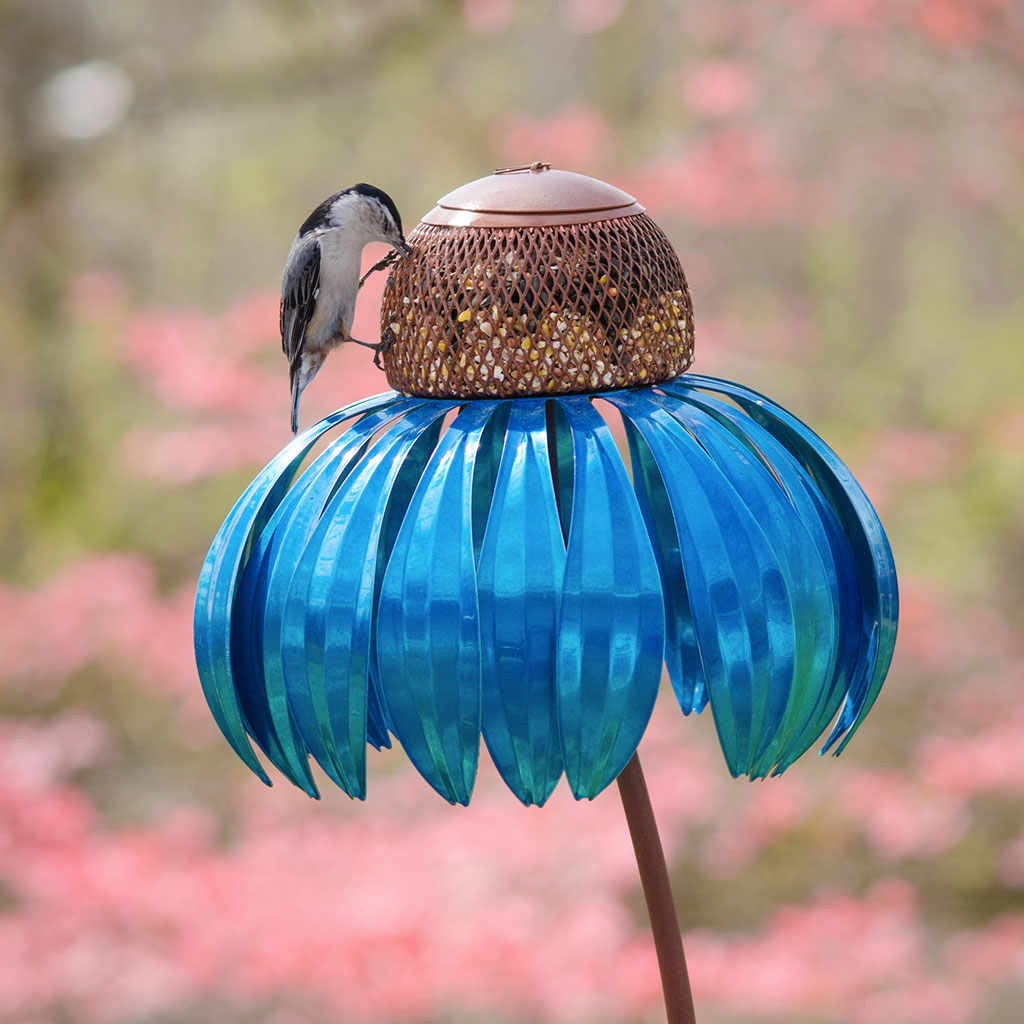 Details about   Desert Steel Fuchsia Metal Yard Art Hummingbird Feeder 