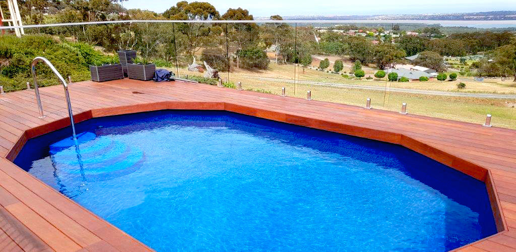 Above Ground Pool - With nice decking