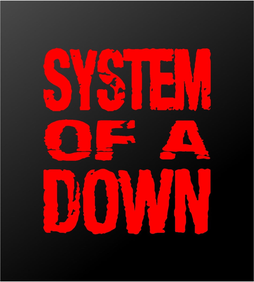 System of a Down SOAD Band Logo Vinyl Decal Car Window ...