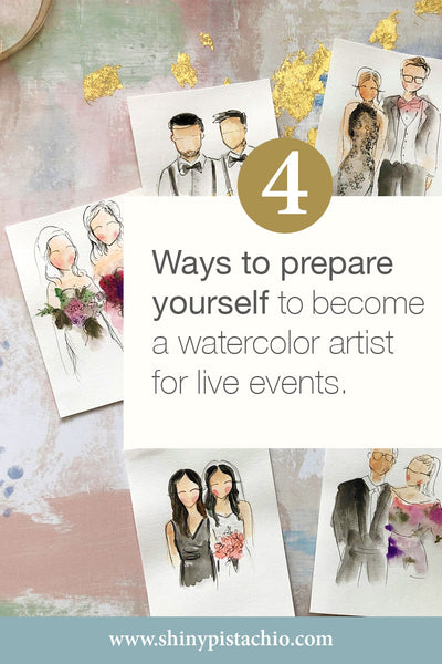 Ways to become a watercolor artist for events