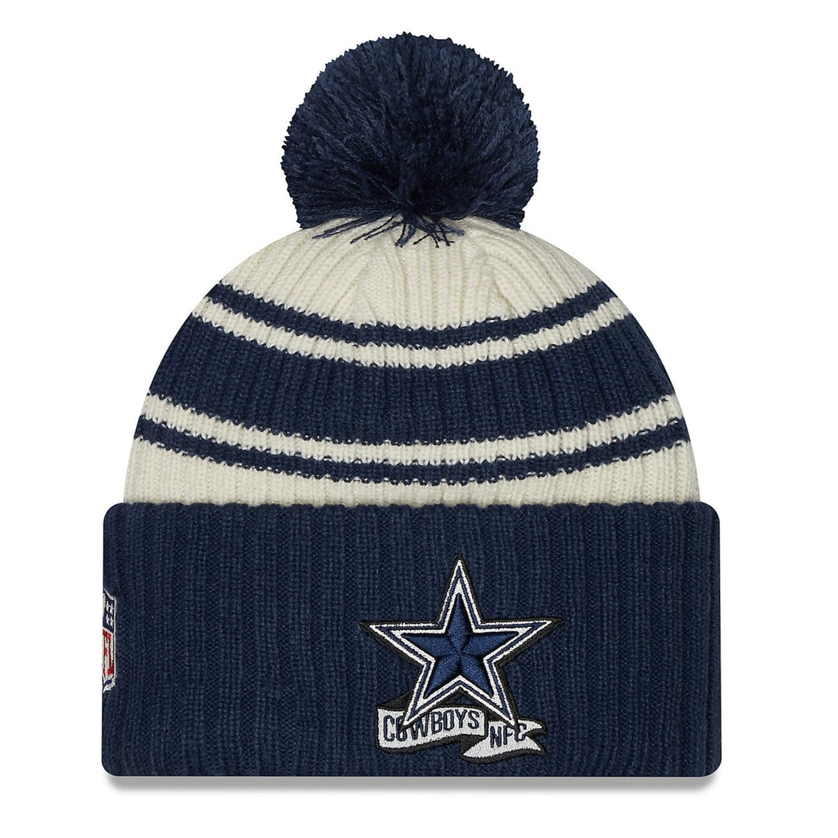 Dallas Cowboys PEBBLE-POP Black-Orange Knit Beanie Hat