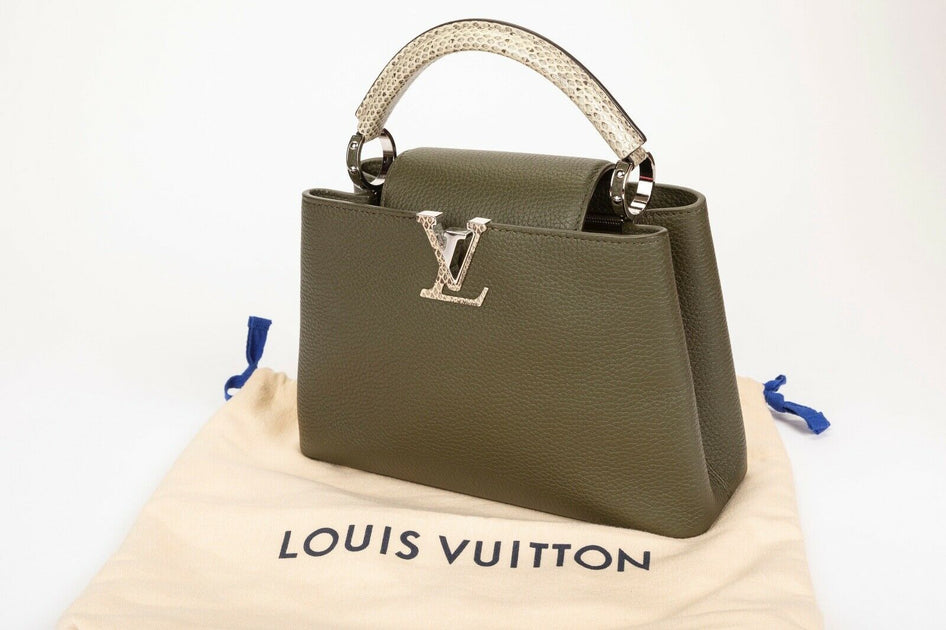 Shop a Louis Vuitton Capucines BB - Python Top Handle Bag – Luxury Parc
