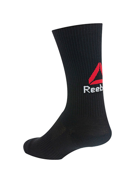 black reebok crew socks